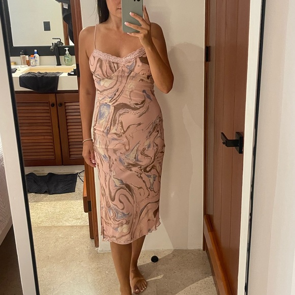 Dresses & Skirts - Marble Print Slip Dress